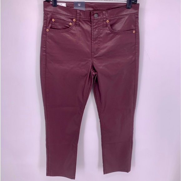 Gap Vintage Slim Coated Mid Rise Jeans Women’s Size 28 - Picture 1 of 11